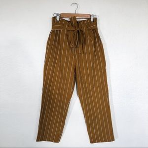 TopShop Paper Bag Striped Pants - Size US 6